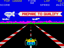 Pole Position screenshot 3 for TI-99